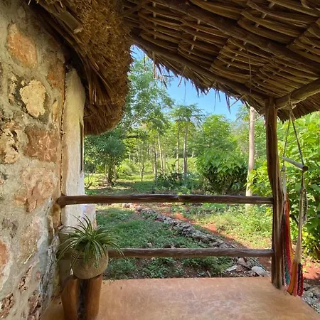 Encantadora Villa Maya Tradicional En Rancho Agroecologico Tzucaceb Exterior photo