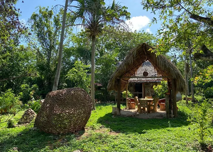 Encantadora Villa Maya Tradicional En Rancho Agroecologico